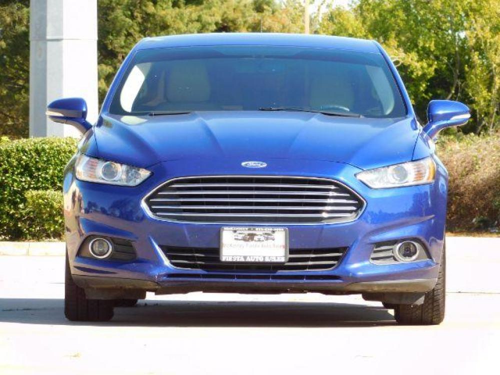 2016 Blue /Dune, leather Ford Fusion SE (3FA6P0HD1GR) with an 1.5L L4 DOHC 16V engine, 6-Speed Automatic transmission, located at 900 South McDonald Street, McKinney, TX, 75069, (972) 529-2992, 33.189335, -96.613403 - Photo #8