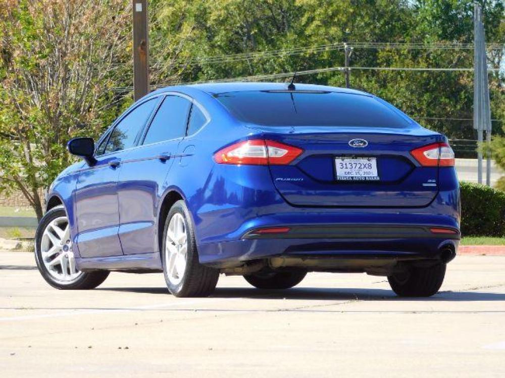 2016 Blue /Dune, leather Ford Fusion SE (3FA6P0HD1GR) with an 1.5L L4 DOHC 16V engine, 6-Speed Automatic transmission, located at 900 South McDonald Street, McKinney, TX, 75069, (972) 529-2992, 33.189335, -96.613403 - Photo #2