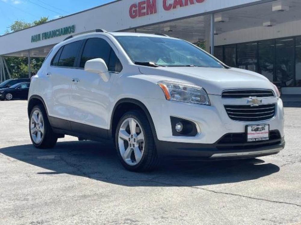2015 Summit White /Jet Black/Light Tita Chevrolet Trax LTZ FWD (KL7CJNSB4FB) with an 1.4L L4 DOHC 16V engine, 6-Speed Automatic transmission, located at 900 South McDonald Street, McKinney, TX, 75069, (972) 529-2992, 33.189335, -96.613403 - Back up camera, Back up sensors, Sunroof, Power seat, Blue tooth stereo, Power seat - Photo #0