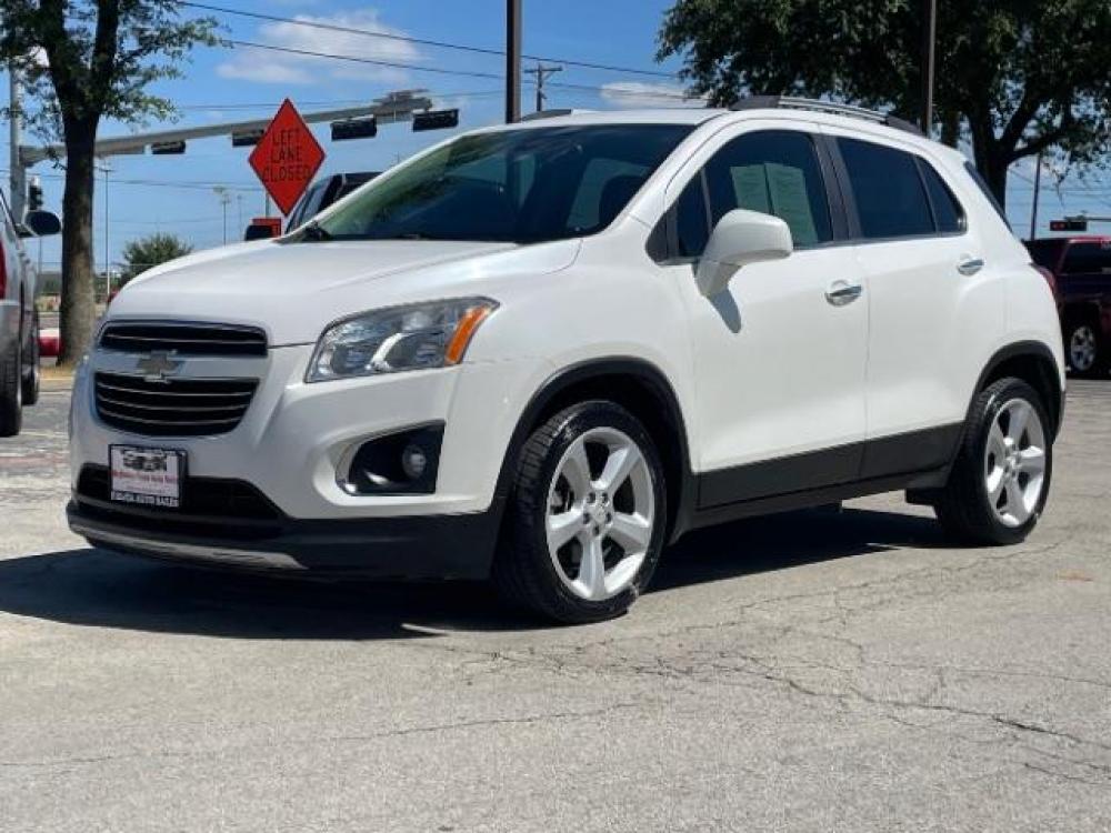 2015 Summit White /Jet Black/Light Tita Chevrolet Trax LTZ FWD (KL7CJNSB4FB) with an 1.4L L4 DOHC 16V engine, 6-Speed Automatic transmission, located at 900 South McDonald Street, McKinney, TX, 75069, (972) 529-2992, 33.189335, -96.613403 - Back up camera, Back up sensors, Sunroof, Power seat, Blue tooth stereo, Power seat - Photo #2