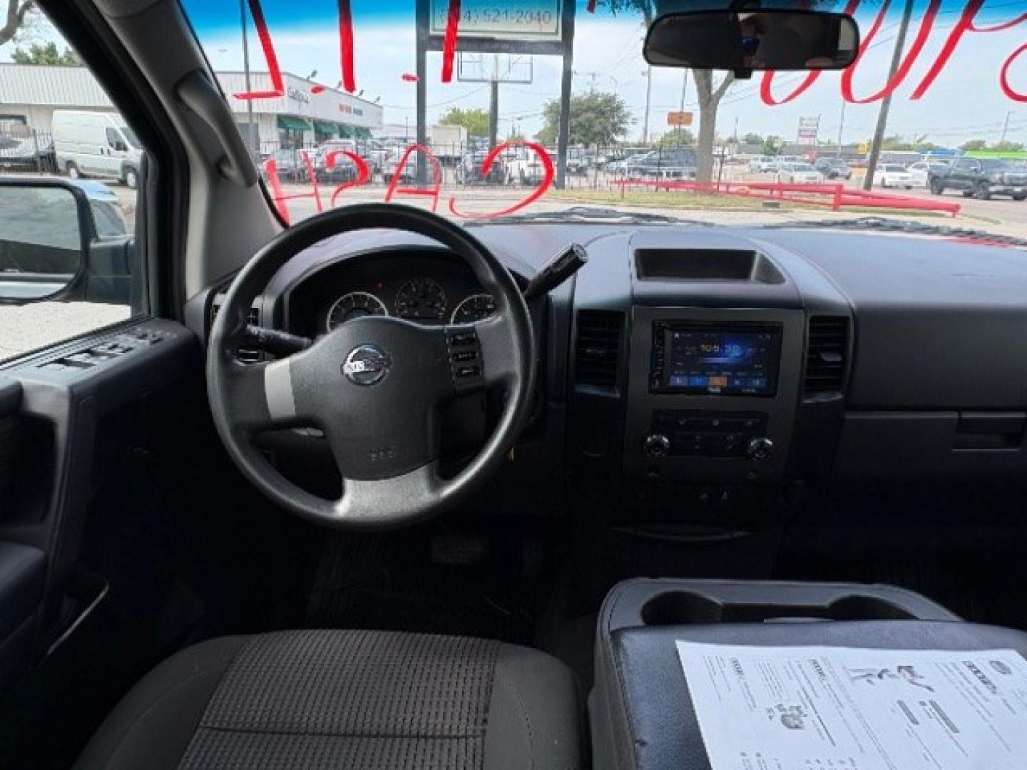 2012 Smoke Metallic /Charcoal Cloth Inter Nissan Titan SV Crew Cab 4WD (1N6BA0EK9CN) with an 5.6L V8 DOHC 32V FFV engine, 5-Speed Automatic transmission, located at 900 South McDonald Street, McKinney, TX, 75069, (972) 529-2992, 33.189335, -96.613403- Photo#9