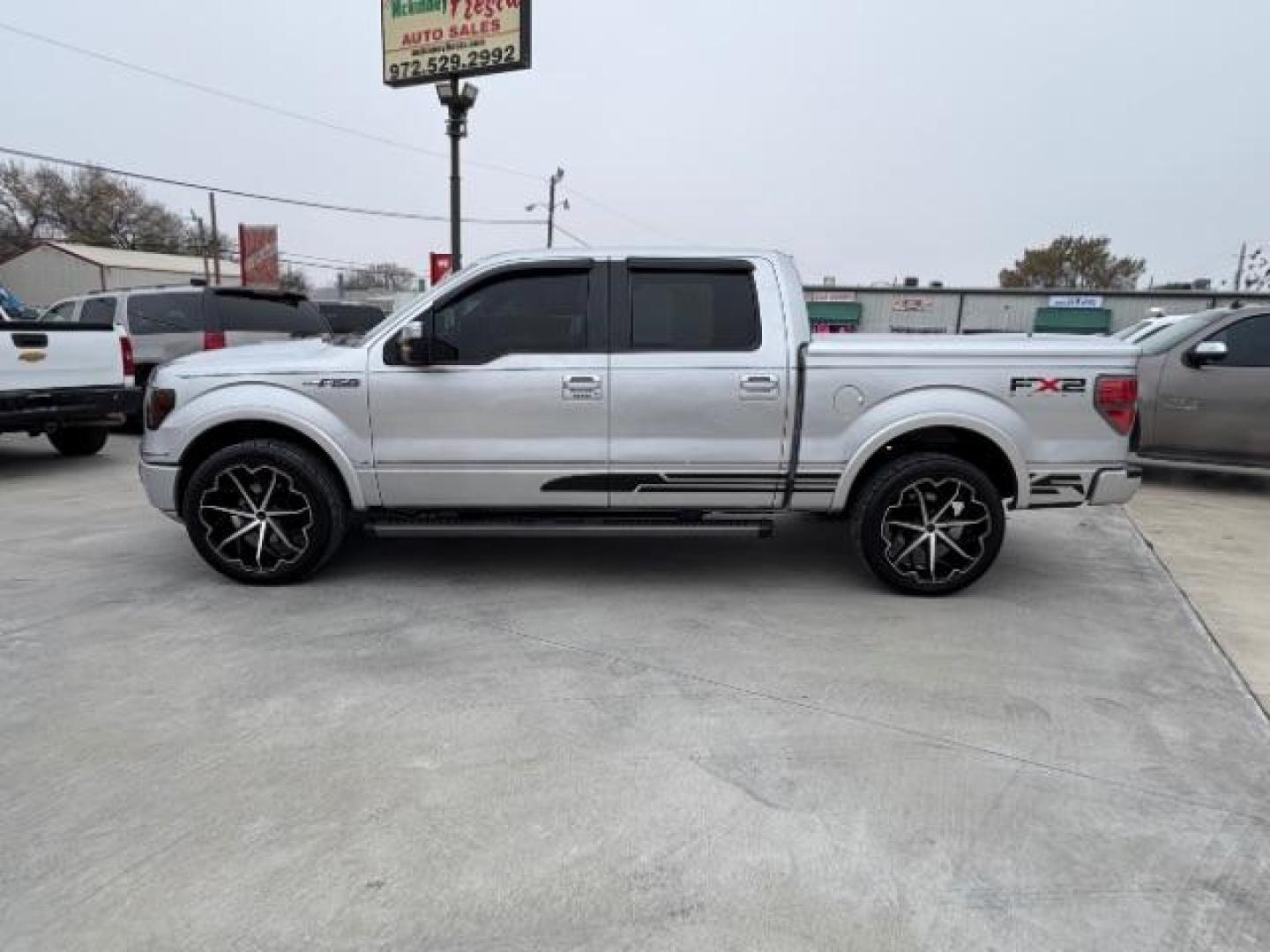 2010 Ingot Silver /Black Leather Interior Ford F-150 XLT FX2 Sport Package (1FTEW1C85AK) with an 4.6L V8 SOHC 24V engine, 6-Speed Automatic transmission, located at 900 South McDonald Street, McKinney, TX, 75069, (972) 529-2992, 33.189335, -96.613403 - Photo#3
