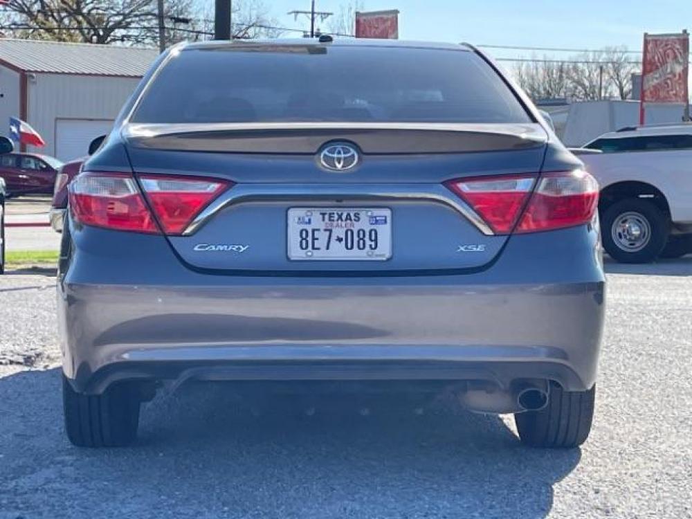 2017 Cosmic Gray Mica /Black, leather/suede Toyota Camry XSE (4T1BF1FKXHU) with an 2.5L L4 DOHC 16V engine, 6-Speed Automatic transmission, located at 900 South McDonald Street, McKinney, TX, 75069, (972) 529-2992, 33.189335, -96.613403 - Photo #3