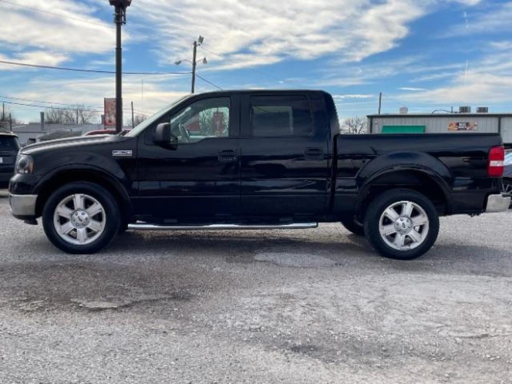 2007 Black /Tan Leather Interior Ford F-150 Lariat SuperCrew Sho (1FTPW12V57F) with an 5.4L V8 SOHC 24V FFV engine, 4-Speed Automatic transmission, located at 900 South McDonald Street, McKinney, TX, 75069, (972) 529-2992, 33.189335, -96.613403 - Photo #3
