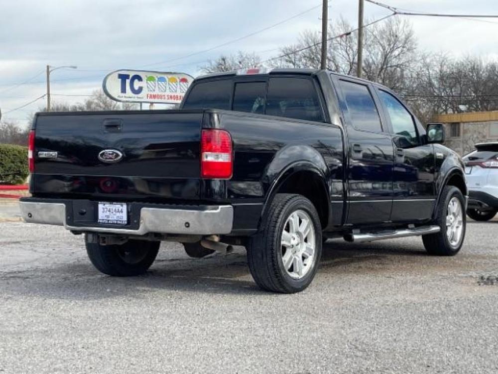 2007 Black /Tan Leather Interior Ford F-150 Lariat SuperCrew Sho (1FTPW12V57F) with an 5.4L V8 SOHC 24V FFV engine, 4-Speed Automatic transmission, located at 900 South McDonald Street, McKinney, TX, 75069, (972) 529-2992, 33.189335, -96.613403 - Photo #6