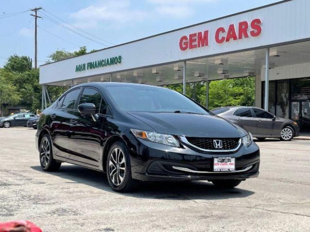 2015 Crystal Black Pearl /Gray, cloth Honda Civic EX Sedan CVT (19XFB2F83FE) with an 1.8L L4 SOHC 16V engine, Continuously Variable Transmission transmission, located at 900 South McDonald Street, McKinney, TX, 75069, (972) 529-2992, 33.189335, -96.613403 - Back up camera, CD player - Photo #0