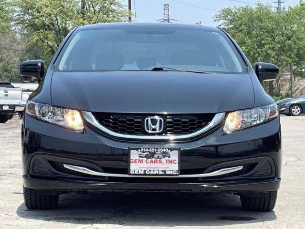 2015 Crystal Black Pearl /Gray, cloth Honda Civic EX Sedan CVT (19XFB2F83FE) with an 1.8L L4 SOHC 16V engine, Continuously Variable Transmission transmission, located at 900 South McDonald Street, McKinney, TX, 75069, (972) 529-2992, 33.189335, -96.613403 - Back up camera, CD player - Photo #1