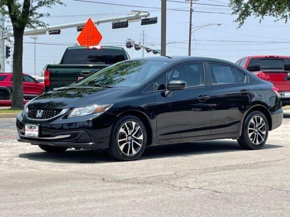 2015 Crystal Black Pearl /Gray, cloth Honda Civic EX Sedan CVT (19XFB2F83FE) with an 1.8L L4 SOHC 16V engine, Continuously Variable Transmission transmission, located at 900 South McDonald Street, McKinney, TX, 75069, (972) 529-2992, 33.189335, -96.613403 - Back up camera, CD player - Photo #2