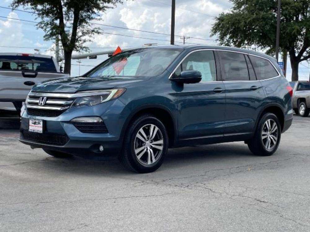 2016 Blue /Gray, leather Honda Pilot EXL 2WD (5FNYF5H88GB) with an 3.5L V6 SOHC 24V engine, 6-Speed Automatic transmission, located at 900 South McDonald Street, McKinney, TX, 75069, (972) 529-2992, 33.189335, -96.613403 - Photo #2