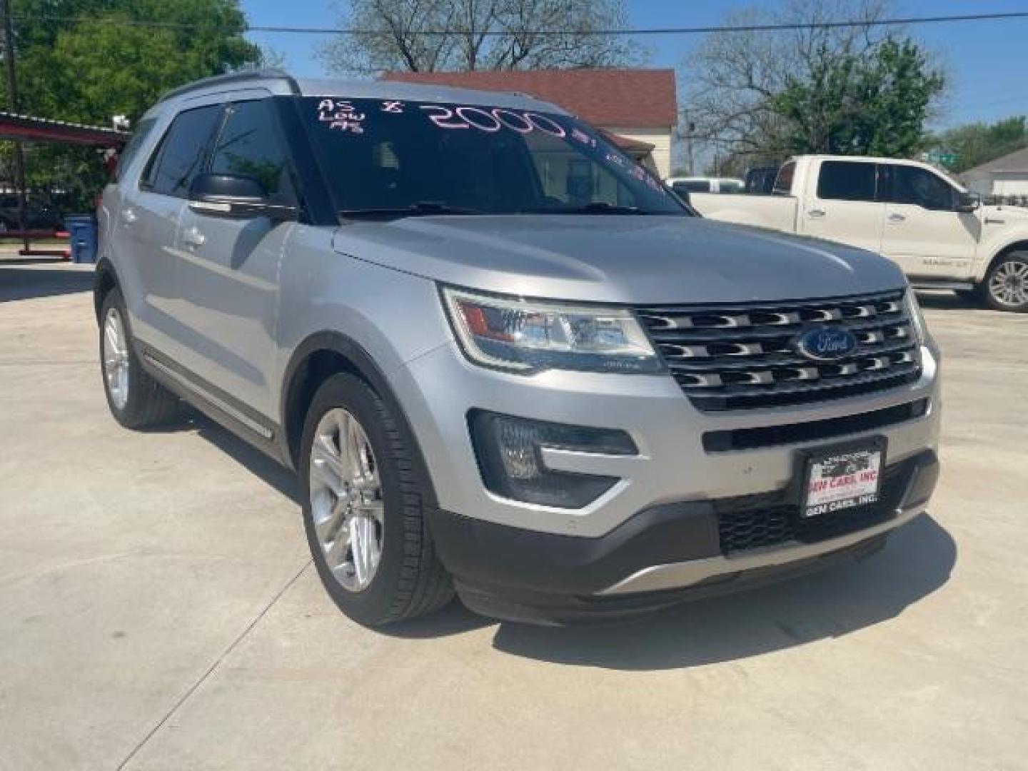 2016 Ingot Silver /Ebony Black, leather Ford Explorer XLT FWD (1FM5K7D88GG) with an 3.5L V6 DOHC 24V engine, 6-Speed Automatic transmission, located at 900 South McDonald Street, McKinney, TX, 75069, (972) 529-2992, 33.189335, -96.613403 - Photo#0