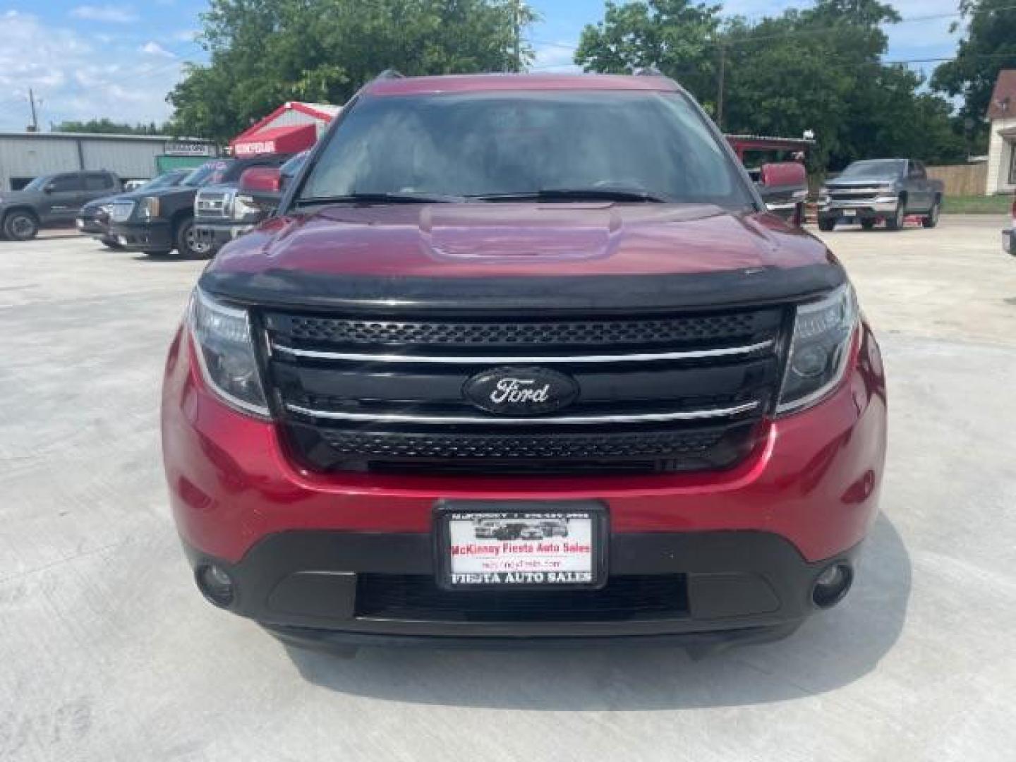 2015 Ruby Red Metallic Ti /Medium Light Stone, Ford Explorer Limited 4WD (1FM5K8F85FG) with an 3.5L V6 DOHC 24V engine, 6-Speed Automatic transmission, located at 900 South McDonald Street, McKinney, TX, 75069, (972) 529-2992, 33.189335, -96.613403 - Photo#1