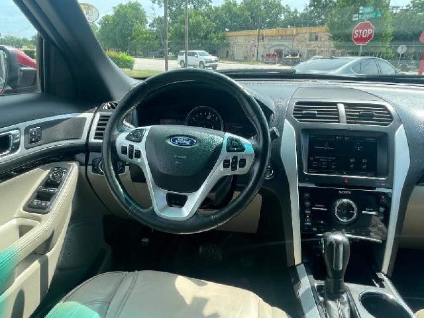2015 Ruby Red Metallic Ti /Medium Light Stone, Ford Explorer Limited 4WD (1FM5K8F85FG) with an 3.5L V6 DOHC 24V engine, 6-Speed Automatic transmission, located at 900 South McDonald Street, McKinney, TX, 75069, (972) 529-2992, 33.189335, -96.613403 - Photo#12