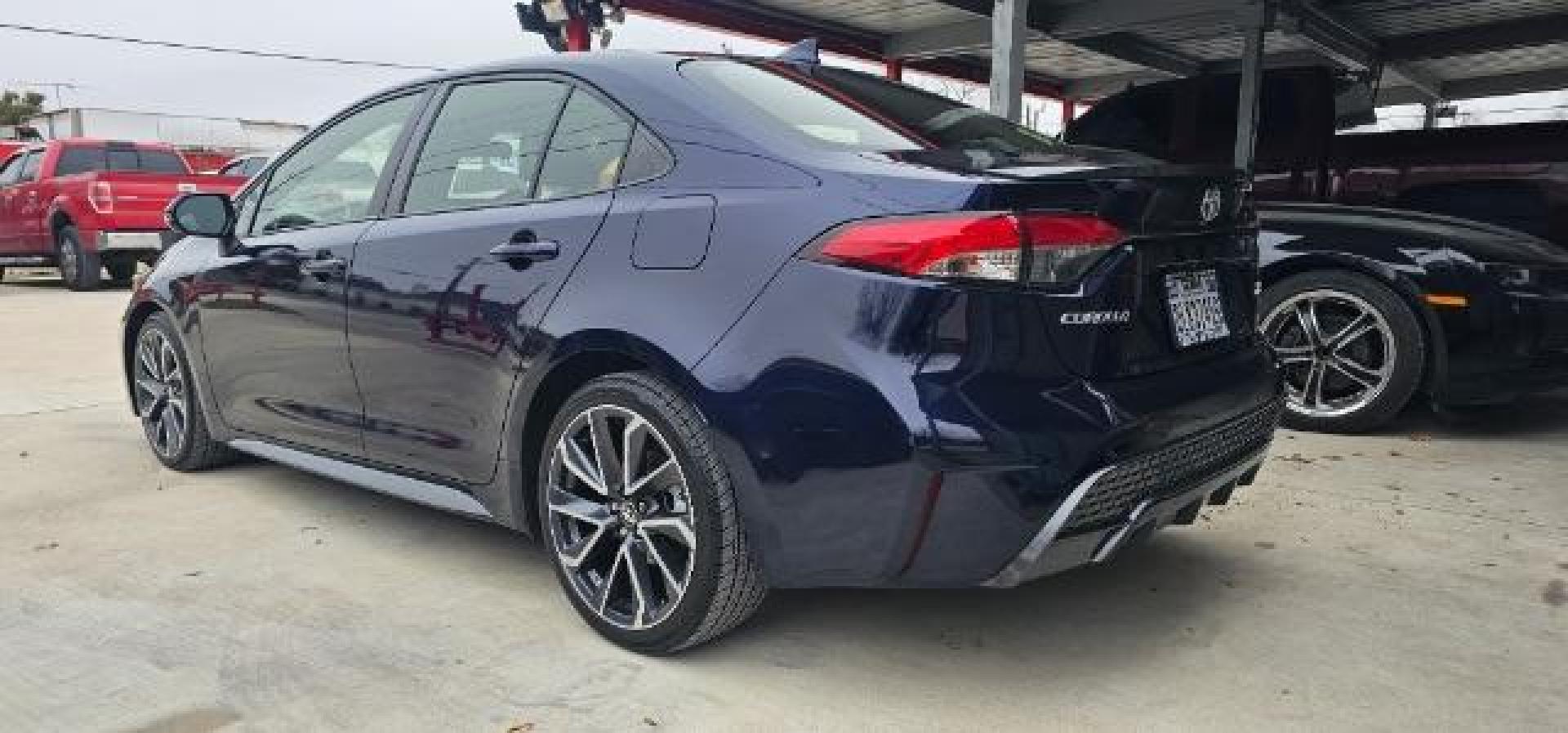2020 Blue Crush Metallic /Black Toyota Corolla XSE (JTDT4RCE9LJ) with an Dynamic Force 2L I-4 port/direct injection engine, Automatic transmission, located at 900 South McDonald Street, McKinney, TX, 75069, (972) 529-2992, 33.189335, -96.613403 - Photo#1