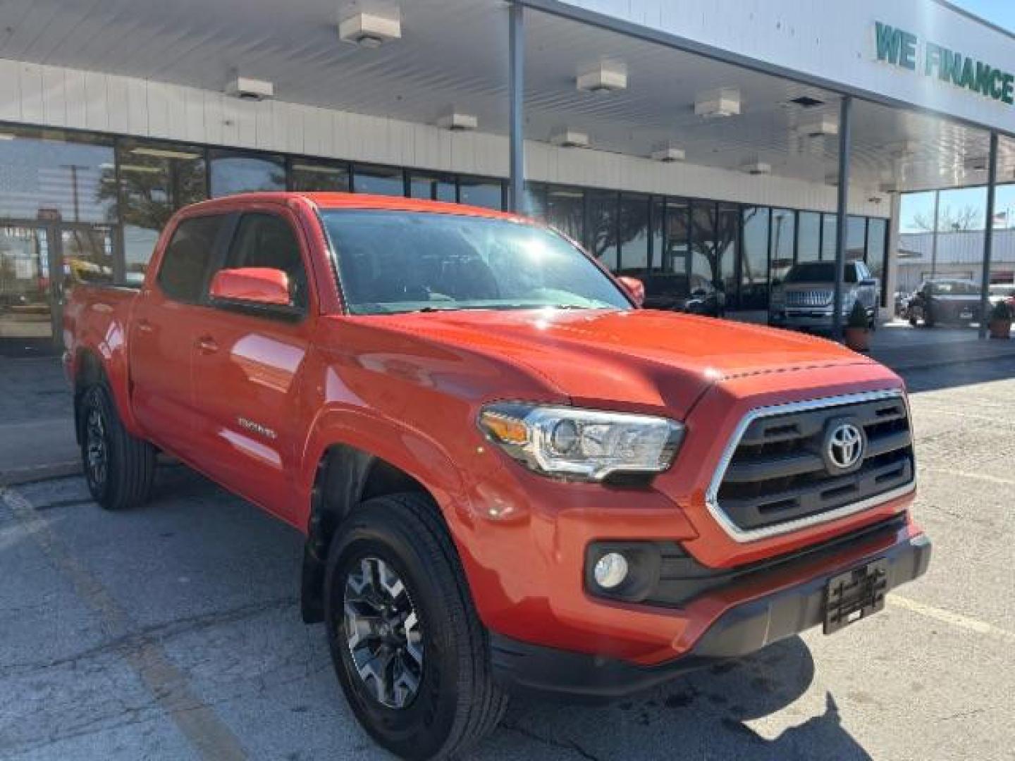 2016 Inferno /Cement Gray Toyota Tacoma SR5 V6 | TRD Sport | TRD Off Road (5TFAZ5CN9GX) with an 3.5L V-6 port/direct injection engine, Automatic transmission, located at 900 South McDonald Street, McKinney, TX, 75069, (972) 529-2992, 33.189335, -96.613403 - Photo#0