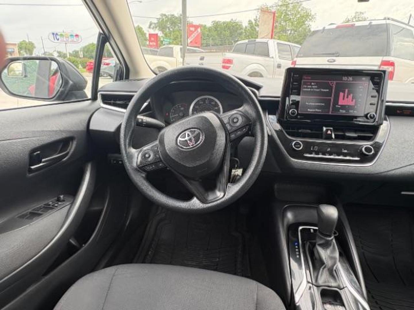 2022 Black Sand Pearl /Black Toyota Corolla LE (5YFEPMAE5NP) with an 1.8L I-4 DOHC engine, located at 900 South McDonald Street, McKinney, TX, 75069, (972) 529-2992, 33.189335, -96.613403 - Photo#9