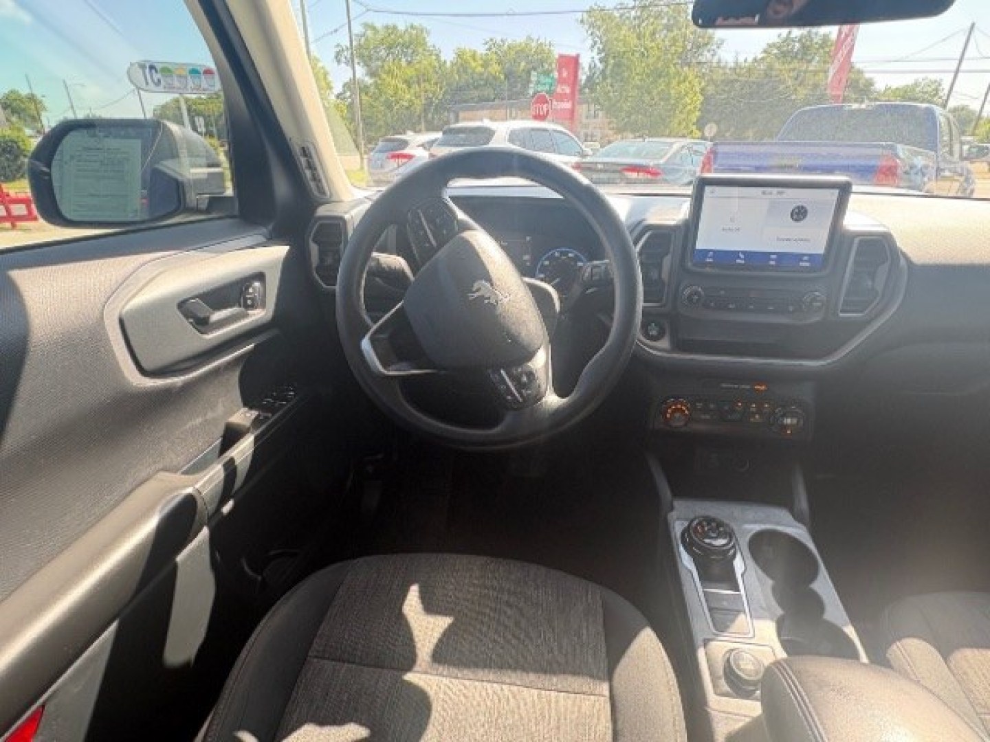 2021 Gray /Gray cloth Ford Bronco Sport Big Bend (3FMCR9B60MR) with an 1.5L L3 engine, 8-Speed Automatic transmission, located at 900 South McDonald Street, McKinney, TX, 75069, (972) 529-2992, 33.189335, -96.613403- Photo#13